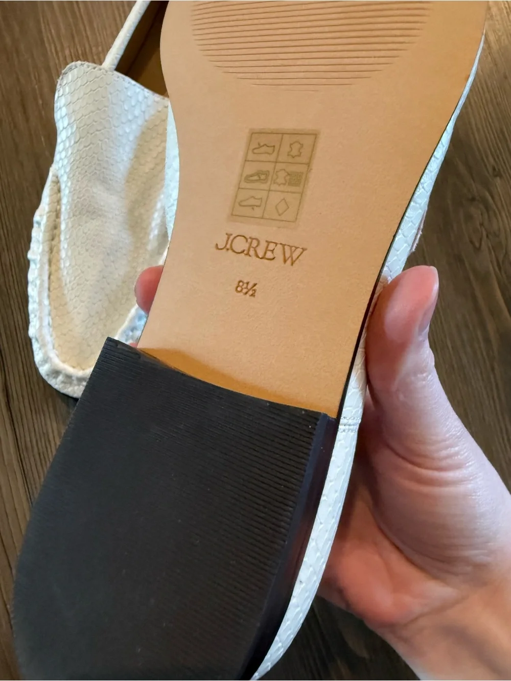 J crew Snake Embossed Classic Loafers Size 8.5